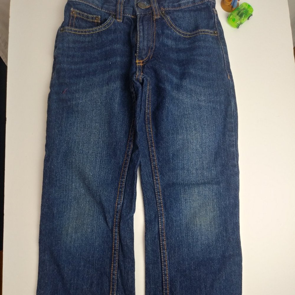 Rout 66 Straight Boy Pants 7 Long Cotton Blue Jean